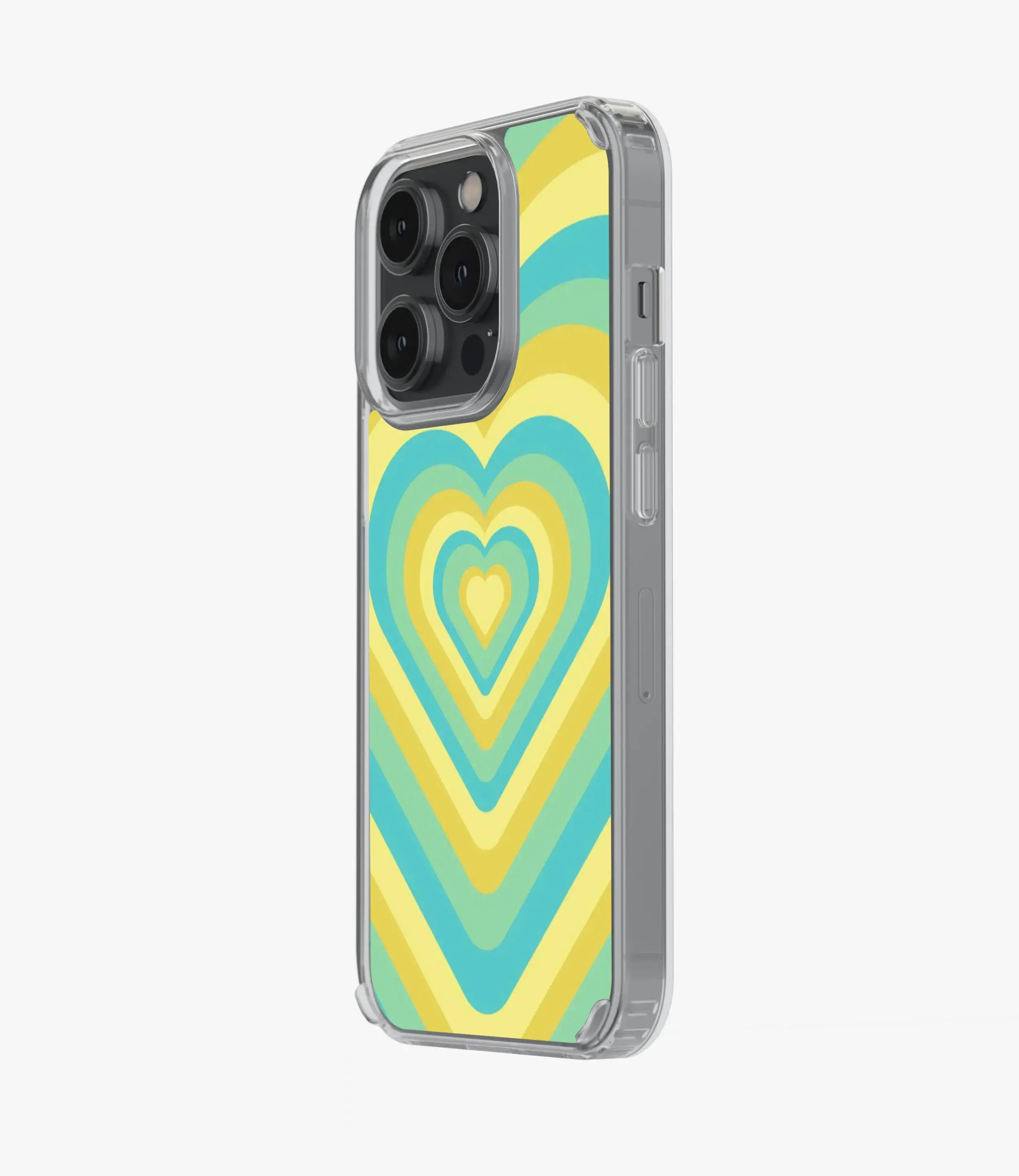 Summer Green & Yellow Heart Y2K Silicone Case