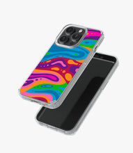 Load image into Gallery viewer, Wavy Multicolored Groovy Silicone Case
