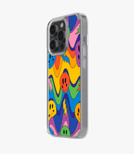 Load image into Gallery viewer, Wavy Colorful Smiley Silicone Case