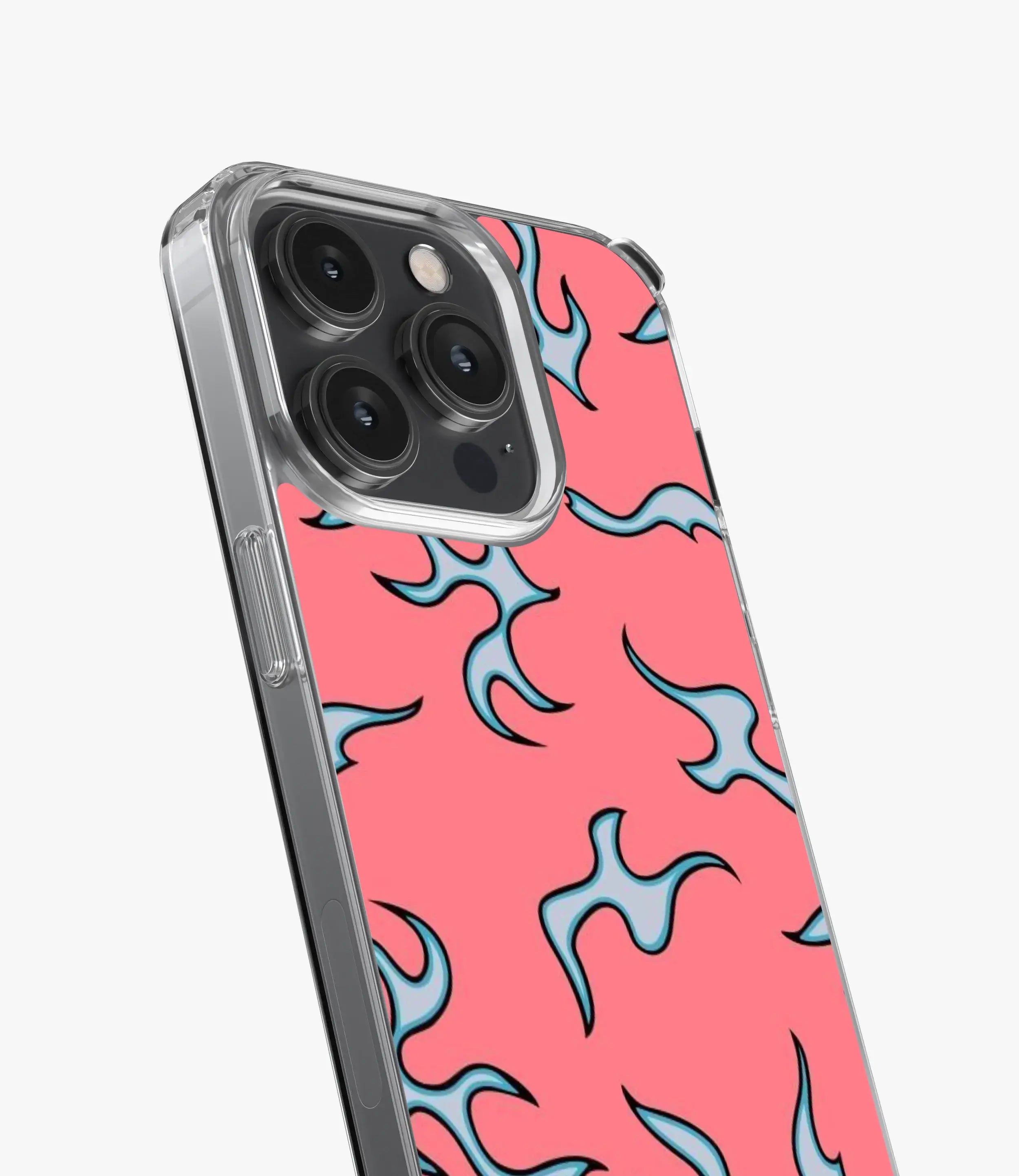 Sea Pink Flame Y2K Silicone Case