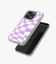 Load image into Gallery viewer, Lavender Checkered Silicone Case