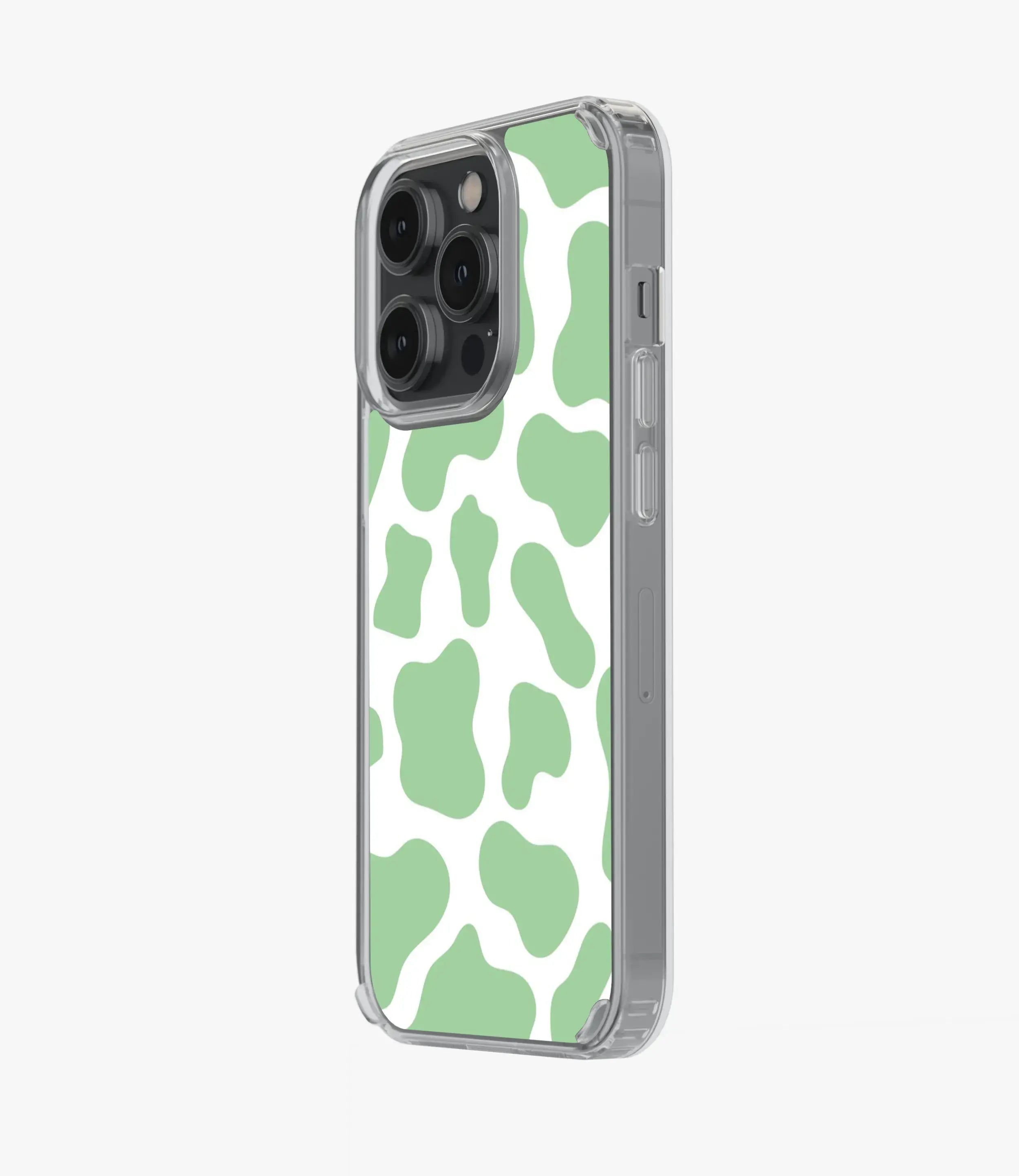 Y2k Cow Print Black Silicone Case