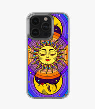 Load image into Gallery viewer, Celestial Sun & Moon Groovy Silicone Case