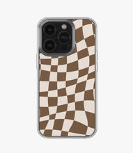 Load image into Gallery viewer, Coffee Brown Checkered Silicone Case