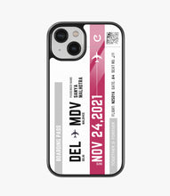 Load image into Gallery viewer, Travel City Boarding Pass Glass Case