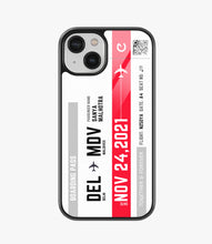Load image into Gallery viewer, Travel City Boarding Pass Glass Case