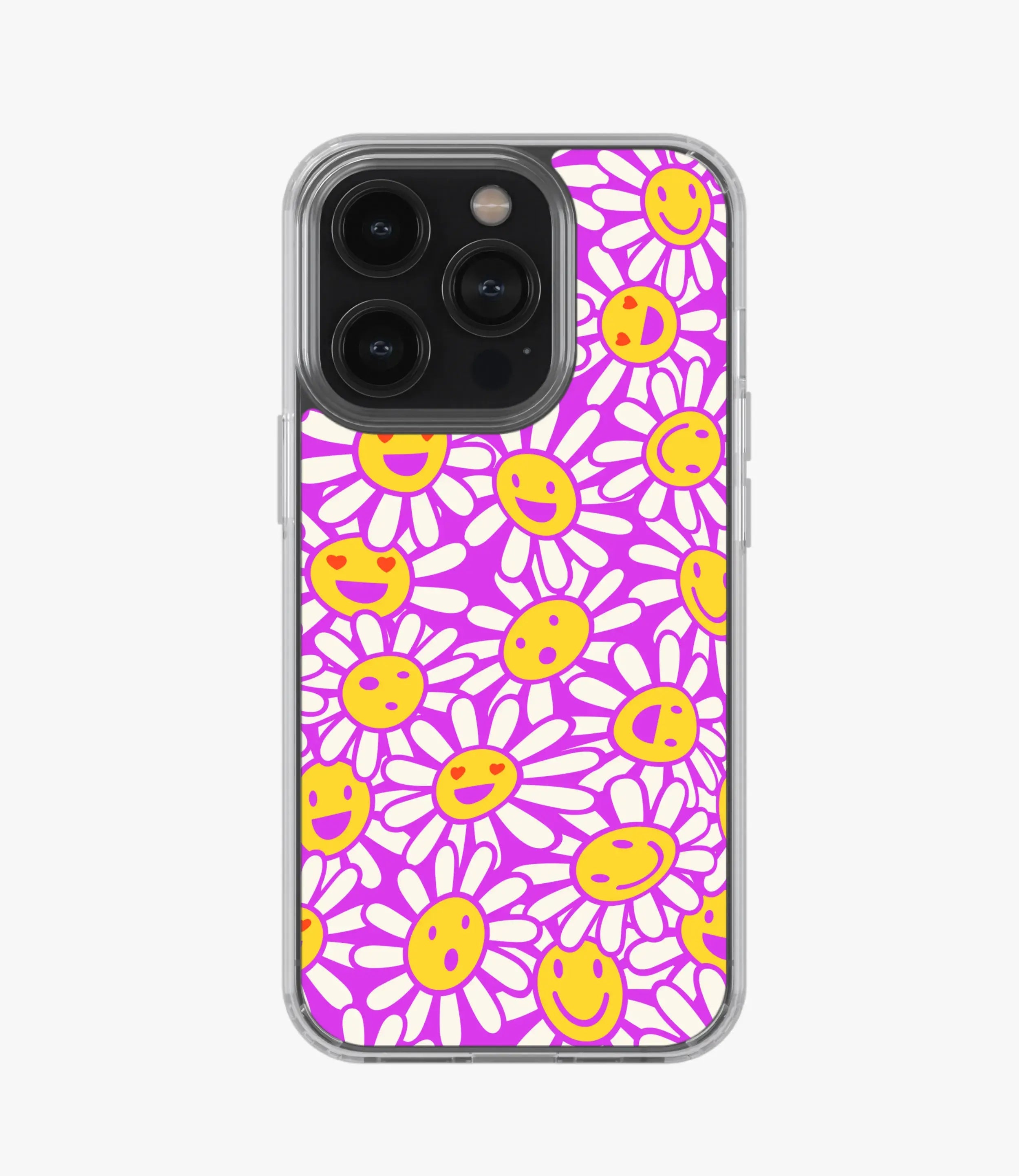 Happy Smiley Floral Silicone Case