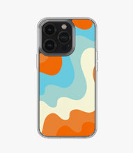 Load image into Gallery viewer, Orange & Blue Waves Pattern Silicone Case