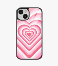 Load image into Gallery viewer, Pink Flare Heart Y2K Glass Case