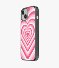 Load image into Gallery viewer, Pink Flare Heart Y2K Glass Case