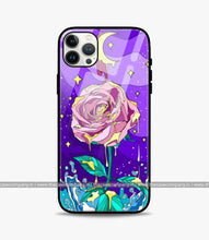 Load image into Gallery viewer, Psychedelic Rose Glass Case