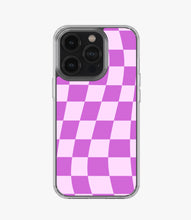 Load image into Gallery viewer, Purple Checkered Silicone Case