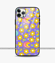 Load image into Gallery viewer, Retro 70S Floral Glass Phone Case