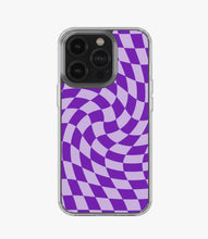 Load image into Gallery viewer, Royal Purple Checkered Silicone Case