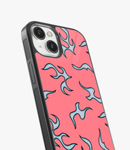 Load image into Gallery viewer, Sea Pink Flame Y2K Glass Case