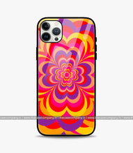 Load image into Gallery viewer, Trippy Flower Swirl Glass Case