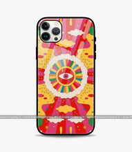 Load image into Gallery viewer, Trippy Hippie Vibe Glass Case