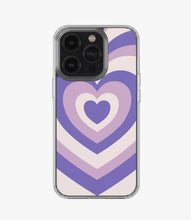 Load image into Gallery viewer, Y2K Pastel Purple Retro Hearts Silicone Case