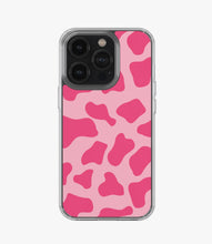 Load image into Gallery viewer, Y2K Pink Cow Print Silicone Case