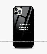 Load image into Gallery viewer, Your Ndes Are Safe Glass Phone Case