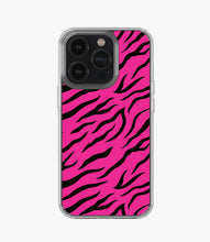 Load image into Gallery viewer, Zebra Pink/Black Silicone Case