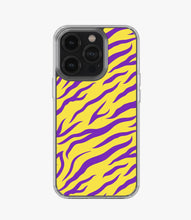 Load image into Gallery viewer, Zebra Purple/Yellow Silicone Case