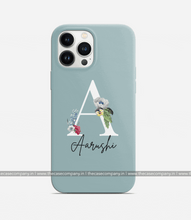 Load image into Gallery viewer, Personalized Floral Phone Case - Shadow Green