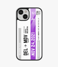 Load image into Gallery viewer, Travel City Boarding Pass Glass Case