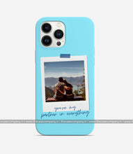 Load image into Gallery viewer, Customizable Polaroid Photo Matte Case - Sky Blue