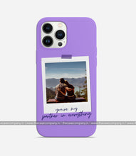 Load image into Gallery viewer, Customizable Polaroid Photo Matte Case - Bright Lavender
