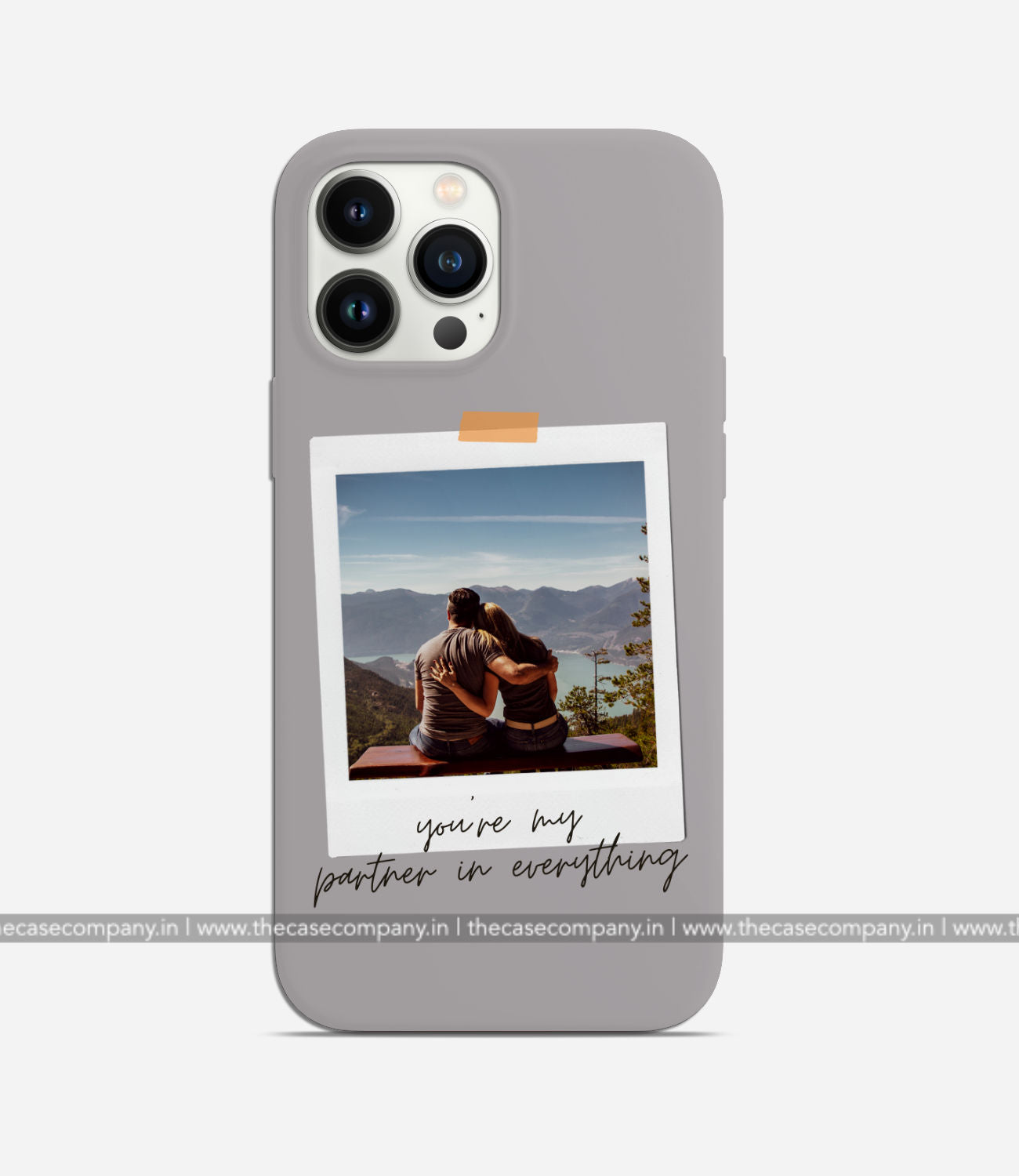 Customizable Polaroid Photo Matte Case - Light Grey