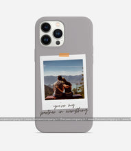 Load image into Gallery viewer, Customizable Polaroid Photo Matte Case - Light Grey