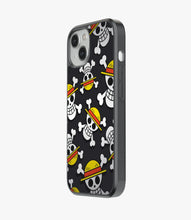 Load image into Gallery viewer, Pirate Skull Pattern Glass Phone Case
