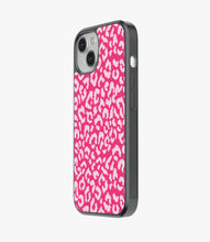Load image into Gallery viewer, Leopard Print Pink Glass Case
