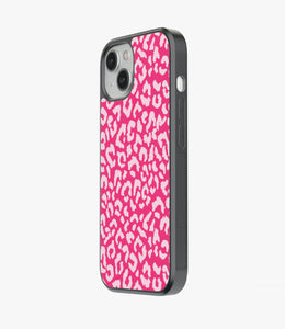 Leopard Print Pink Glass Case