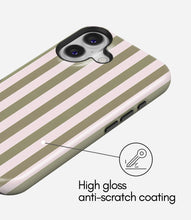 Load image into Gallery viewer, Olive Blush Stripes Glossy Armoured Case
