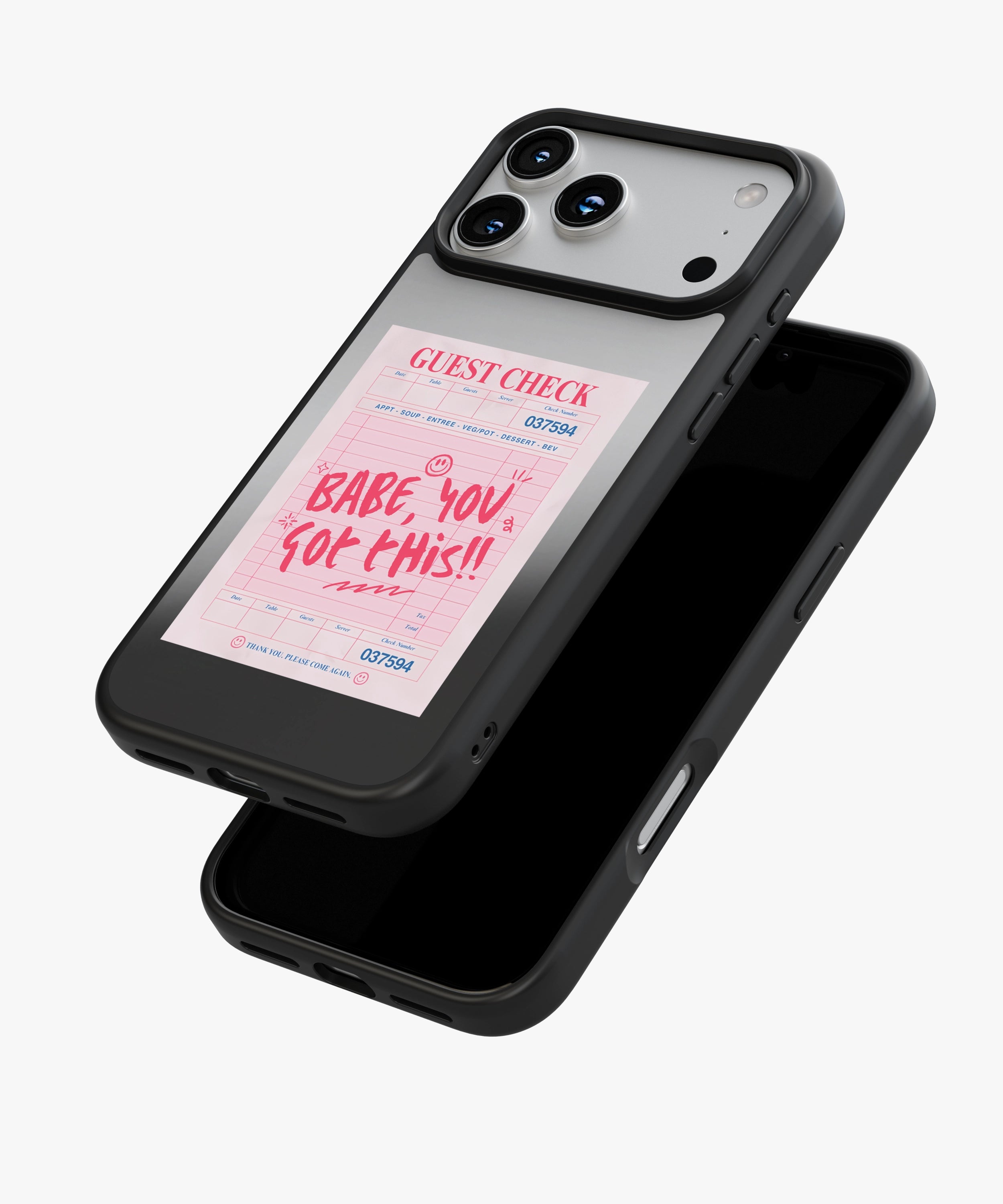 Babe Motivation Check Luxe Mirror Phone Case