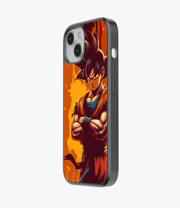 Angry Goku Glass Phone Case