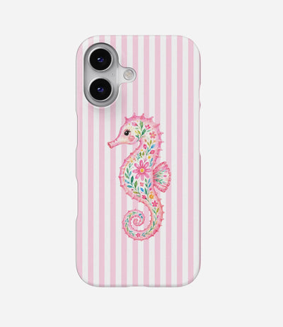 Floral Seahorse Hard Case