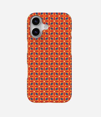 Orange Mandala Print Case