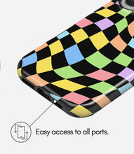 Load image into Gallery viewer, Candy Wave Check Glossy Armoured Case
