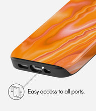 Load image into Gallery viewer, Tangerine Agate Glossy Armoured Case
