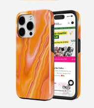 Load image into Gallery viewer, Tangerine Agate Glossy Armoured Case
