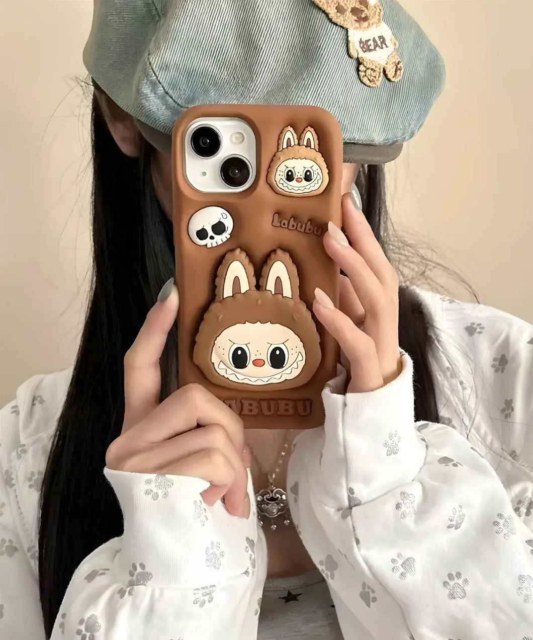 Brown Bunny Soft Silicone Phone Case