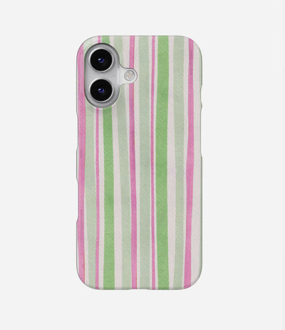 Strawberry Matcha Stripes Hard Case