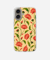 Crimson Bloom Silicone Phone Case