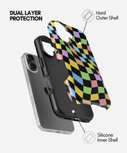 Load image into Gallery viewer, Candy Wave Check Glossy Armoured Case
