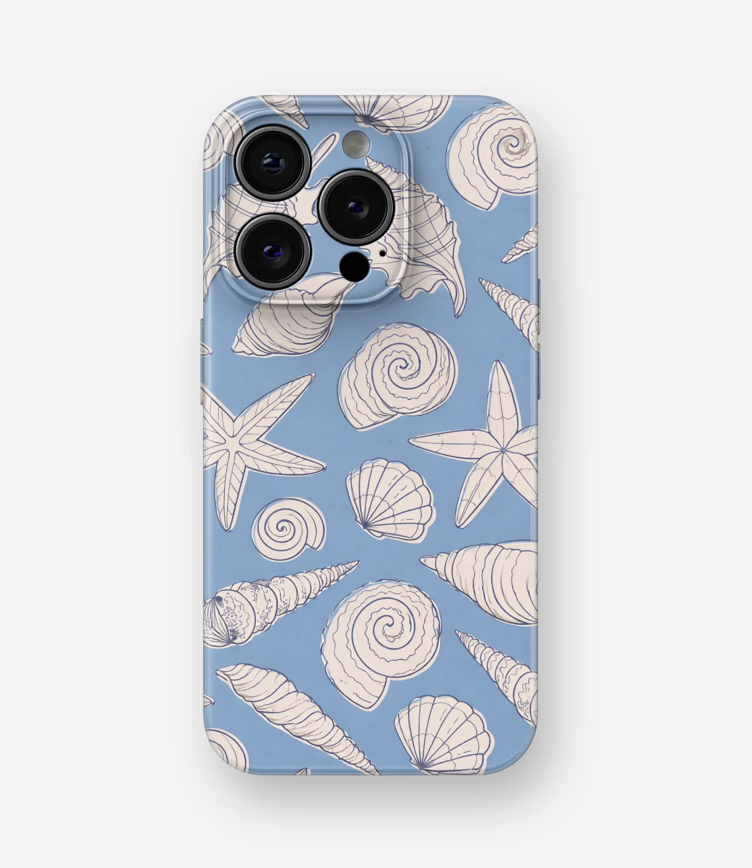 Seaside Sketch Glossy Hard Case