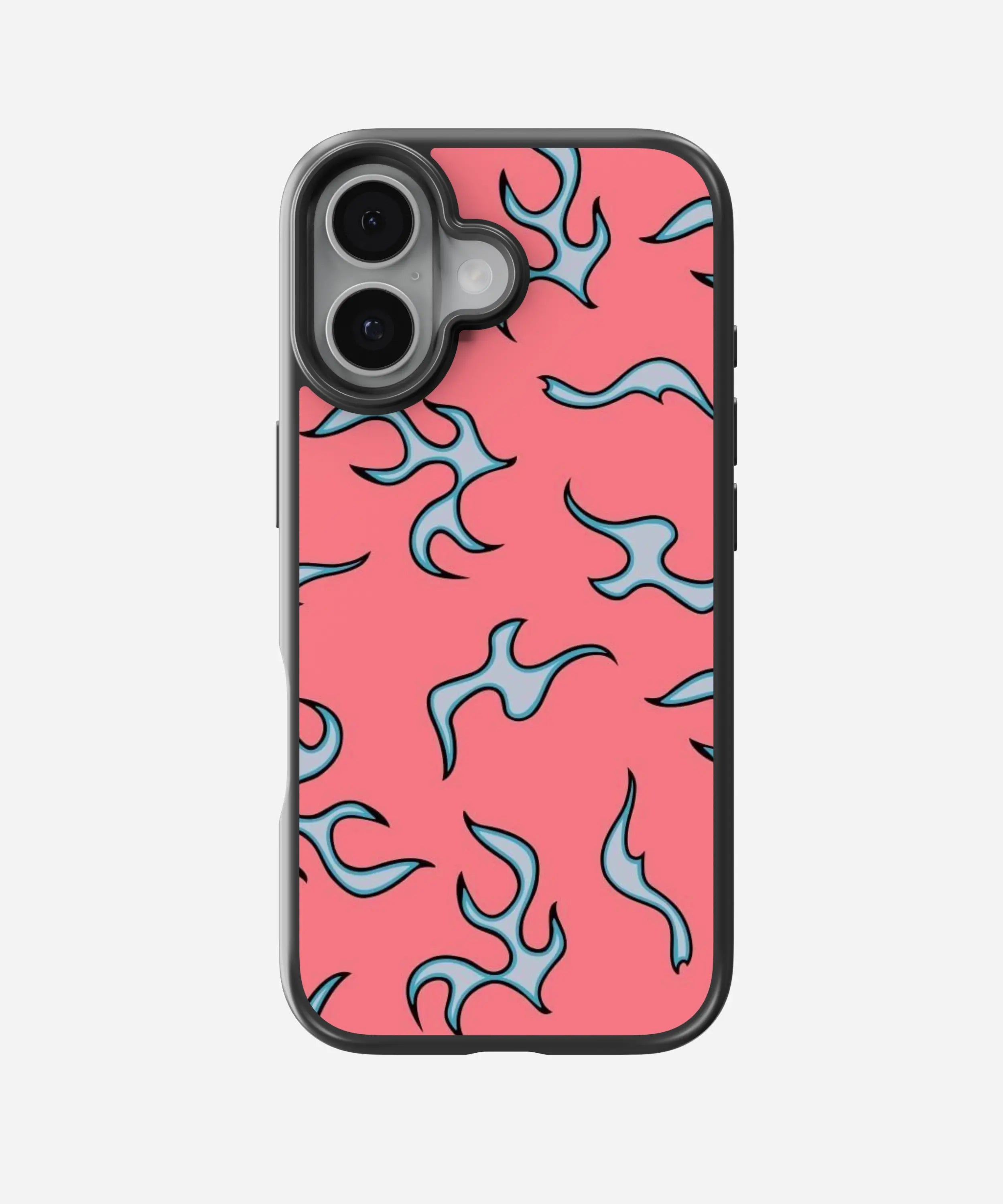 Sea Pink Flame Y2K Hybrid Matte Case