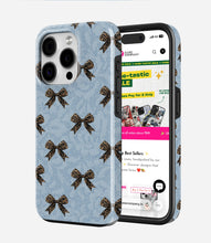 Load image into Gallery viewer, Leopard Bow Charm Glossy Armoured Case
